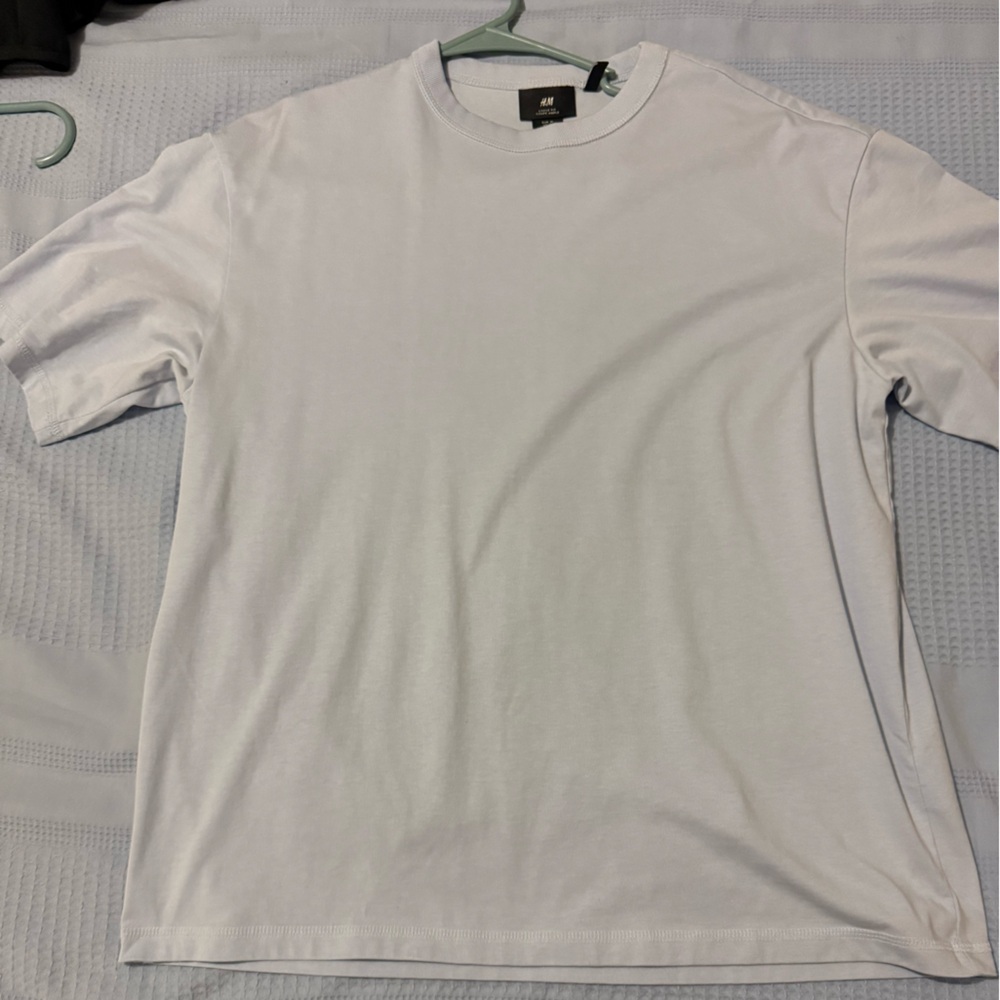 H&M Light Gray Men's Short Sleeve Tee